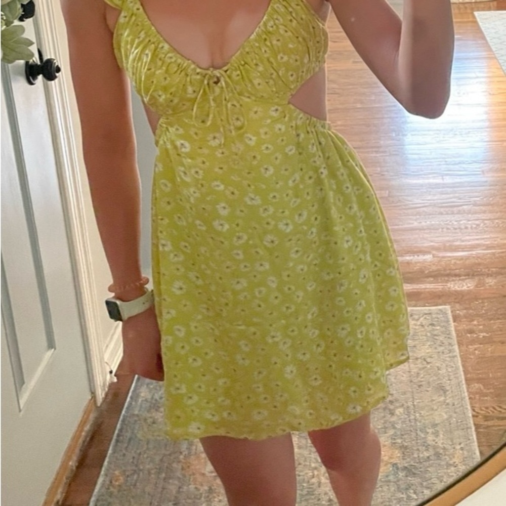 Floral Yellow Dress